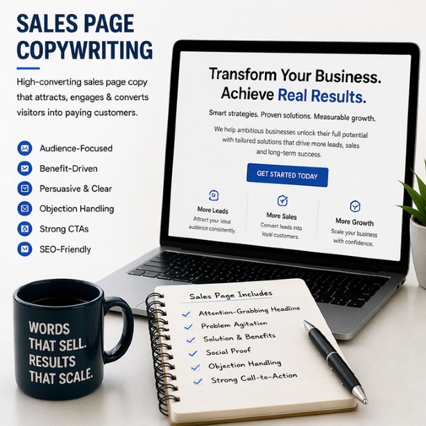 Sales page copywriting