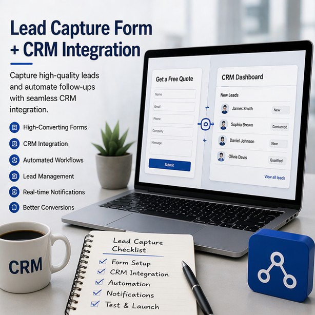 Lead capture form + CRM integration